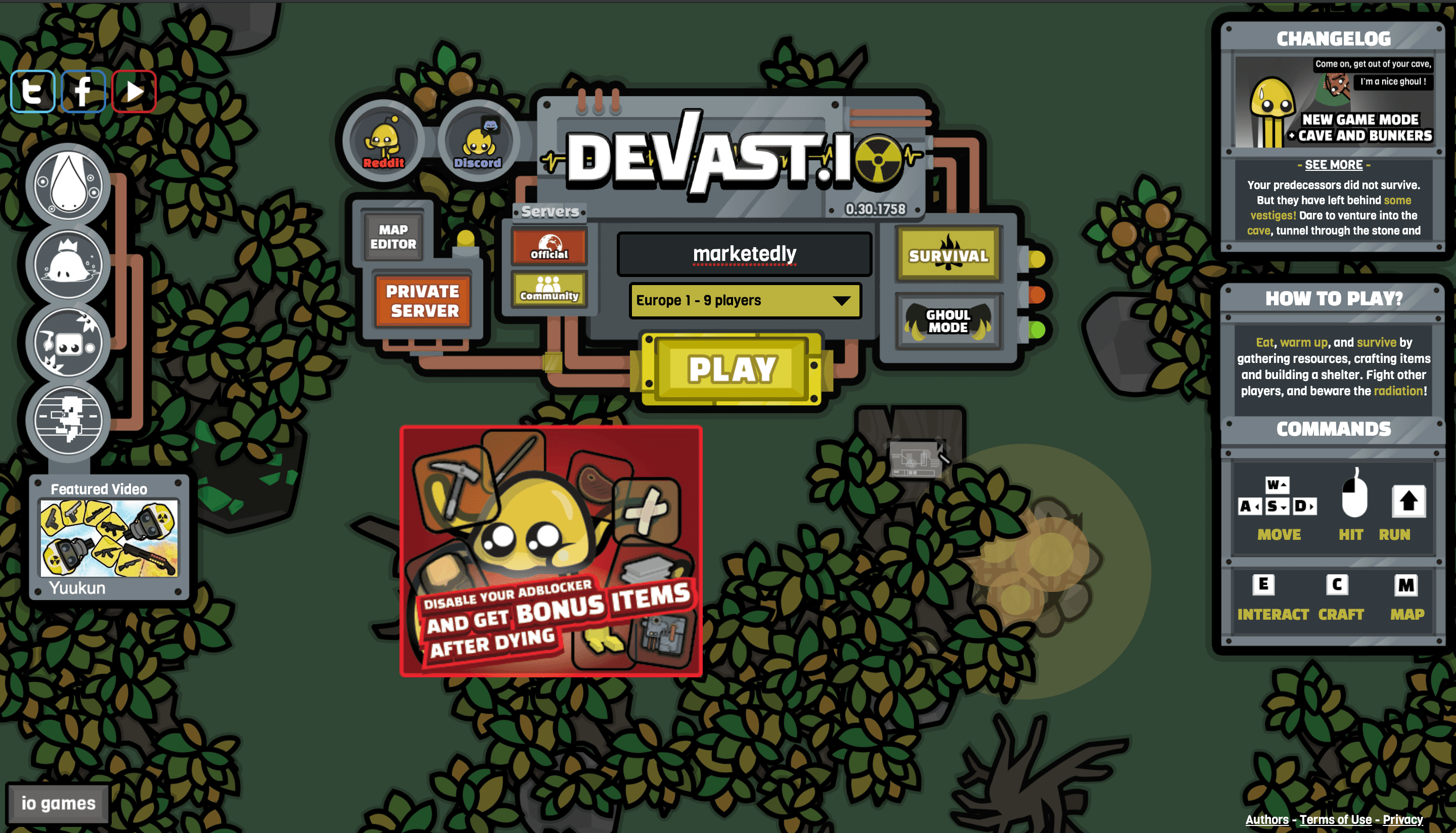 devast io marketedly