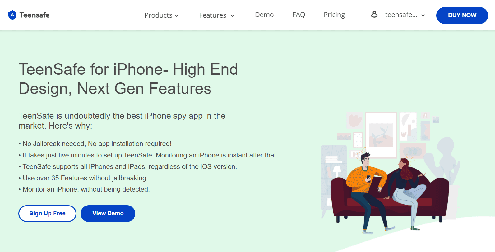 teensafe dashboard