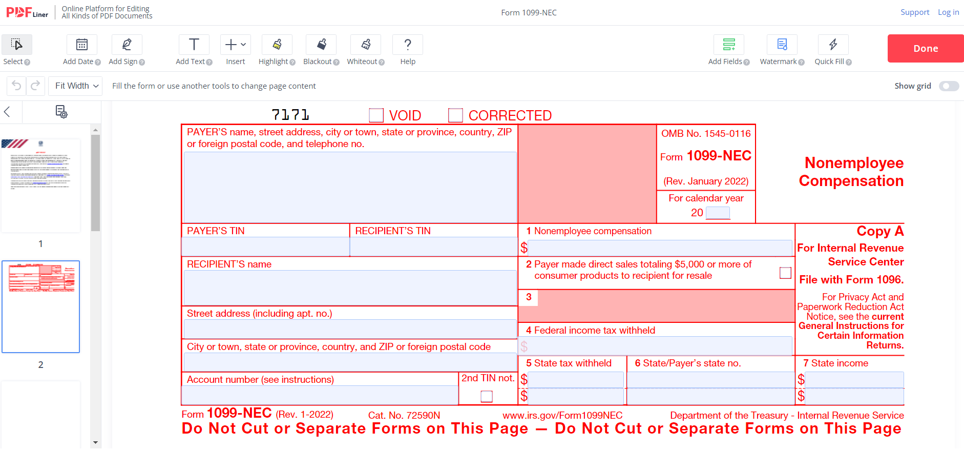 1099-nec form
